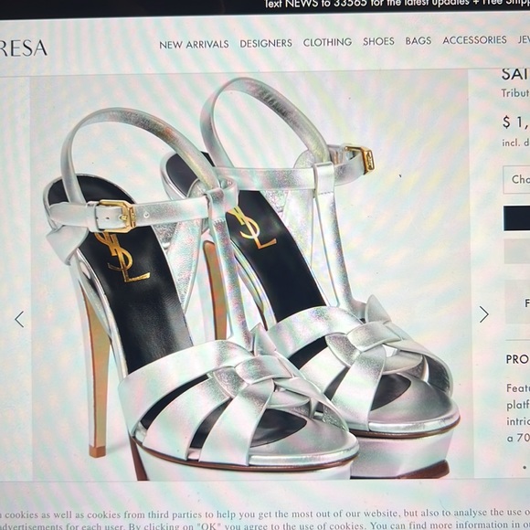Ysl tribute sandals SALE AS IS - Picture 1 of 6